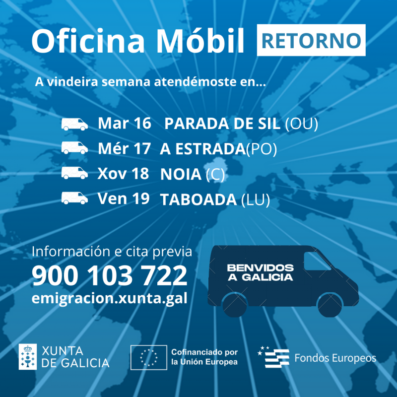 Percorrido da Oficina Móbil do Retorno do 16 ao 19 de abril