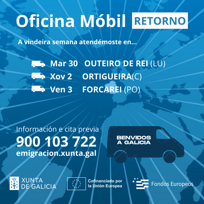Percorrido da Oficina Móbil do Retorno do 30 abril ao 3 de maio Percorrido da Oficina Móbil do Retorno do 30 abril ao 3 de maio