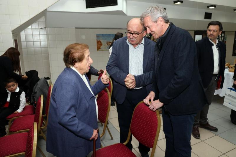 Imagen de la visita del presidente de la Xunta de Galicia, Alfonso Rueda