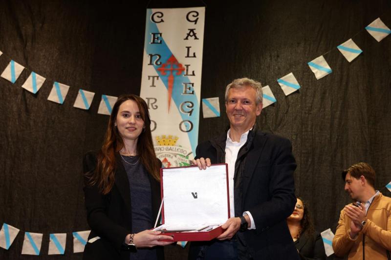 Imagen de la visita del presidente de la Xunta de Galicia, Alfonso Rueda