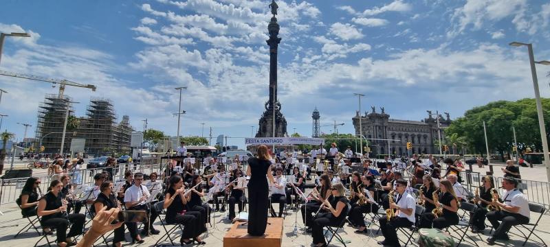 Imagen de la celebración de hoy en Barcelona Imagen de la celebración de hoy en Barcelona