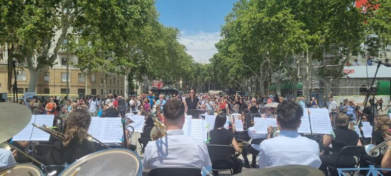 Imagen de la celebración de hoy en Barcelona Imagen de la celebración de hoy en Barcelona