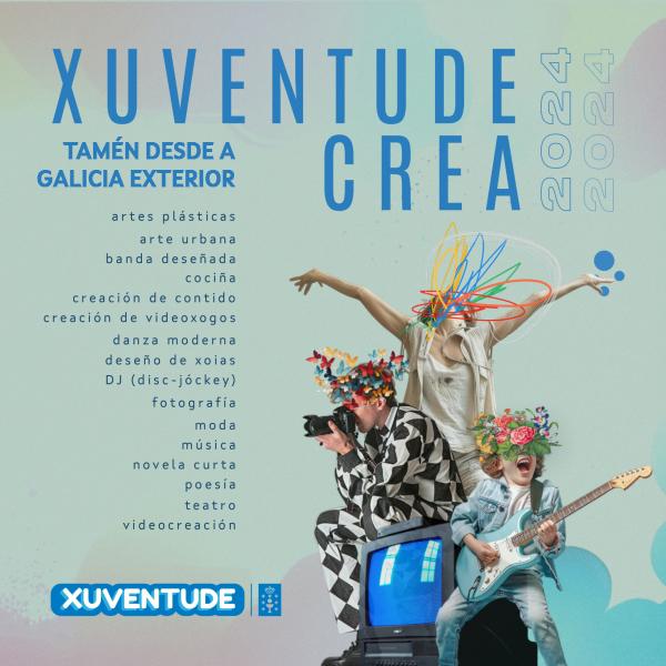 Os galegos do exterior poderán participar por primeira vez no ‘Xuventude Crea’ Os galegos do exterior poderán participar por primeira vez no ‘Xuventude Crea’