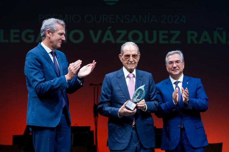 Rueda destaca a contribución dos empresarios da emigración, como Olegario Vázquez Raña, á hora de construír a Galicia moderna