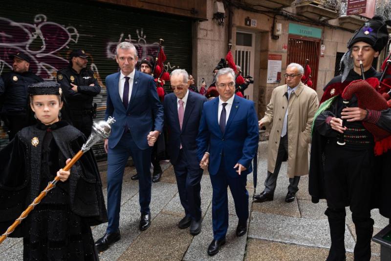 Rueda destaca a contribución dos empresarios da emigración, como Olegario Vázquez Raña, á hora de construír a Galicia moderna