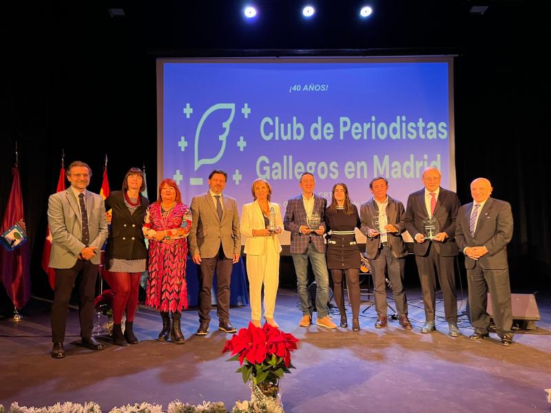 Miranda no 40 Aniversario do Club de Periodistas Galegos en Madrid: “Sodes un exemplo de compromiso coa nosa terra, levando o nome de Galicia alén das nosas fronteiras”