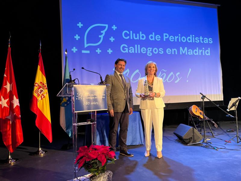 Miranda en el 40 Aniversario del Club de Periodistas Galegos en Madrid: “Sois un ejemplo de compromiso con nuestra tierra, llevando el nombre de Galicia más allá de nuestras fronteras”