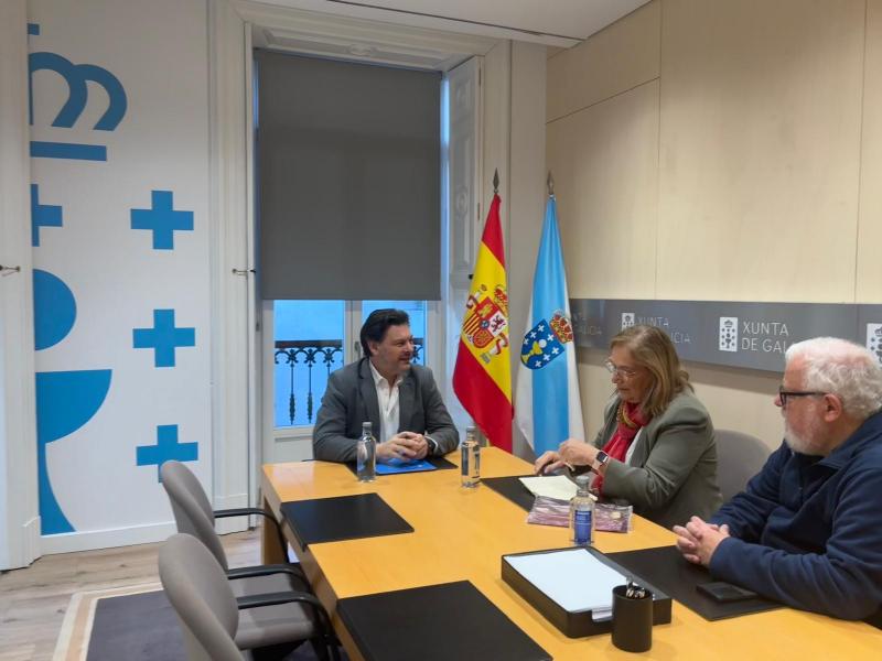 Miranda se reúne con los responsables del Centro Galego de Rafaela para analizar los proyectos de promoción de la cultura gallega en Argentina