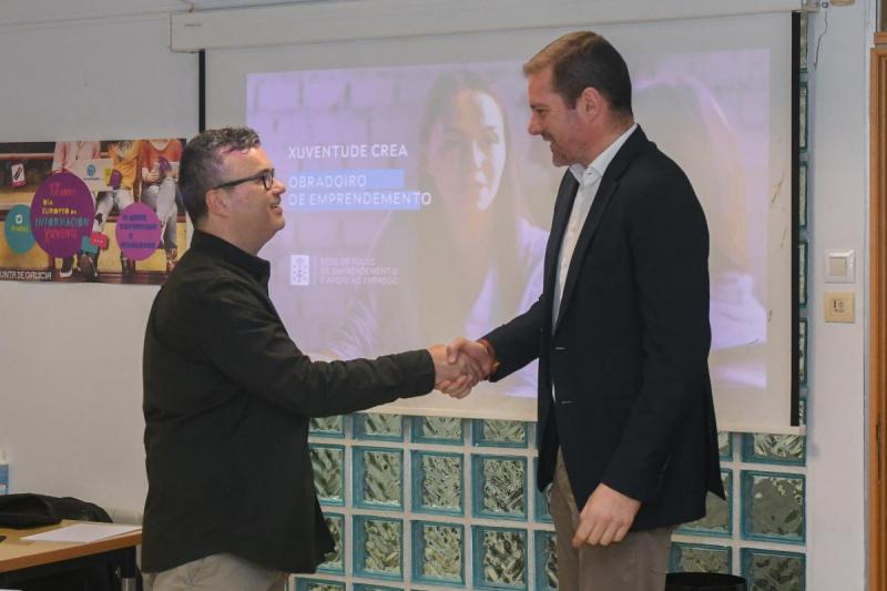 López Campos destaca os obradoiros de emprendemento como “unha gran ferramenta” para a mocidade López Campos destaca os obradoiros de emprendemento como “unha gran ferramenta” para a mocidade