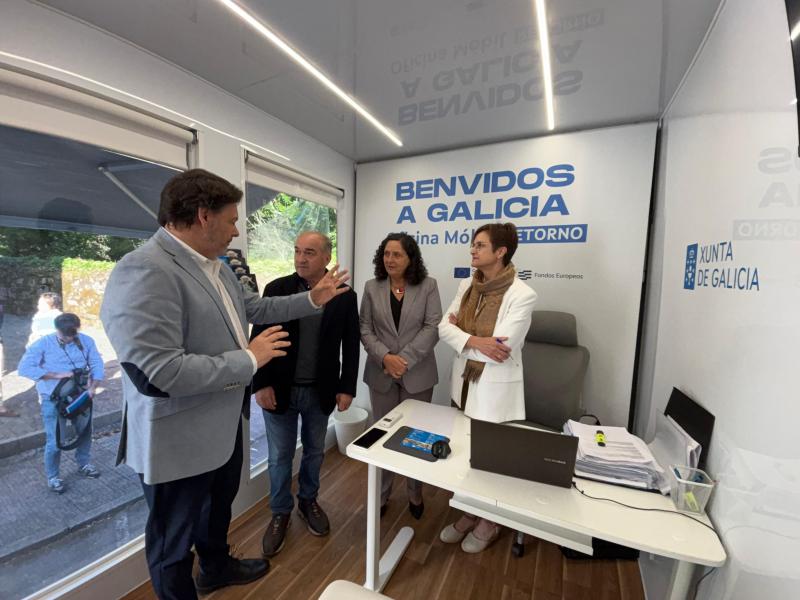 La Xunta destaca la labor de acompañamiento y cercanía prestada por la Oficina Móvil de Retorno, que ha recorrido cerca del 60 % de los municipios de Galicia