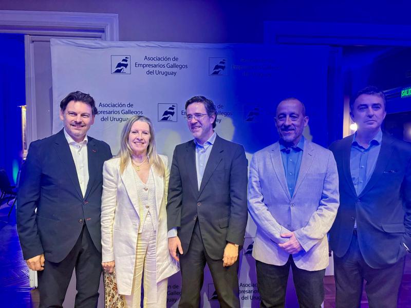 Miranda destaca en Montevideo el potencial del talento emprendedor gallego y el papel de la empresa en el enlace económico entre Galicia y Uruguay.