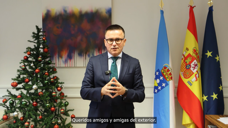 Felicitación do Nadal do conselleiro de Emprego, Comercio e Emigración, José González Vázquez.