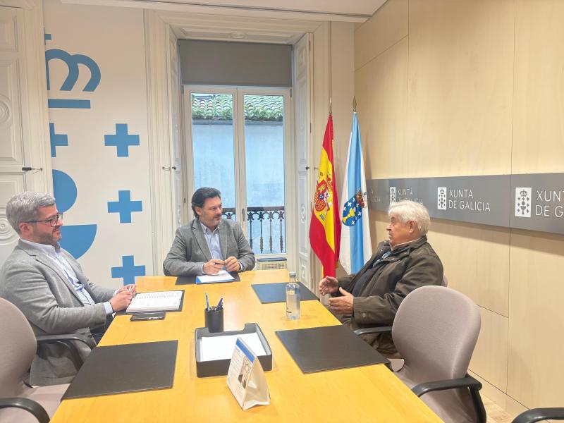 Miranda se reúne con Juan Alvite, figura relevante de la colectividad española en Río de Janeiro, para reforzar los lazos con la comunidad gallega