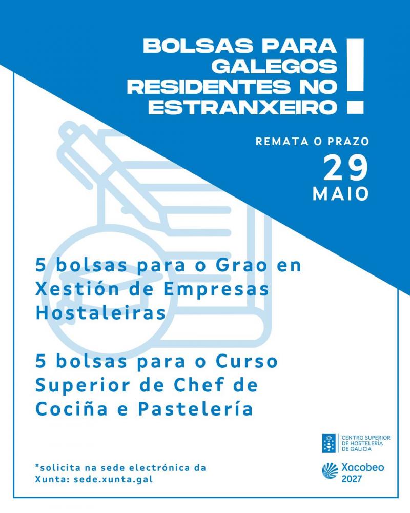 Vives no estranxeiro e soñas con formarte en hostalería en Galicia?