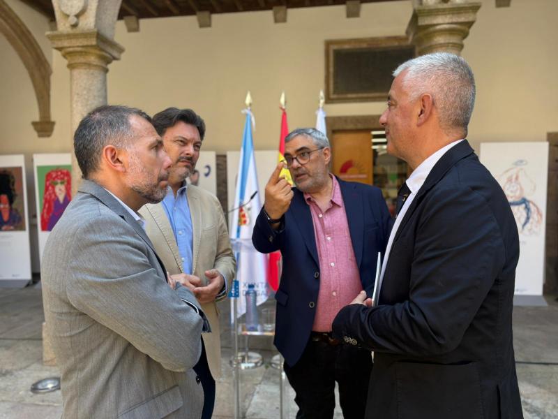 La Xunta destaca los lazos históricos entre Galicia y Uruguay en la inauguración en Santiago de la exposición del periodista y caricaturista Jaime Clara