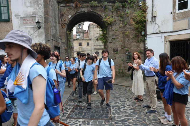 La Xunta pone en valor el Camino de Santiago como símbolo del vínculo de la juventud gallega del exterior con su tierra de origen.