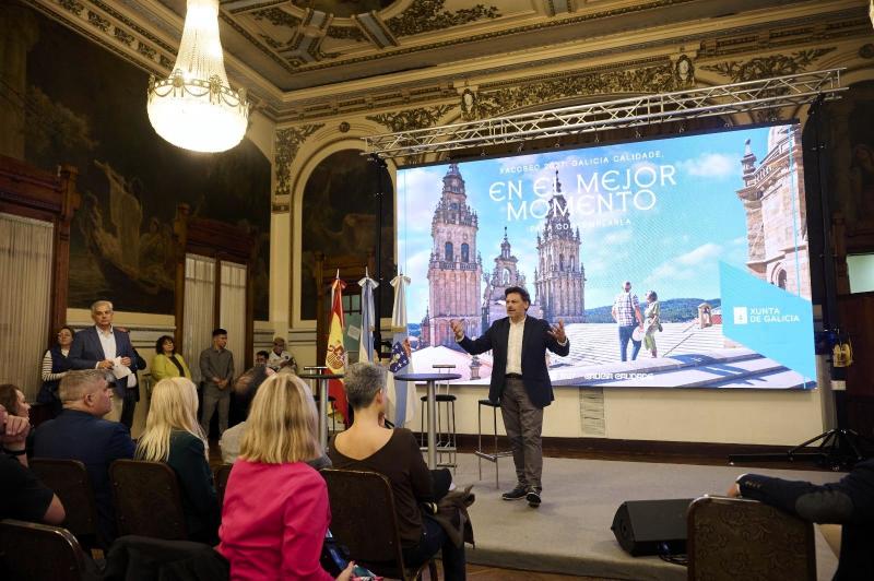La Xunta invita en Argentina a vivir un Xacobeo 2027 abierto al mundo y asentado en los valores del encuentro, la convivencia y la participación.