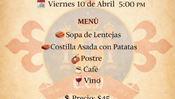 Comida entre amigos en el Centro Español de Queens.