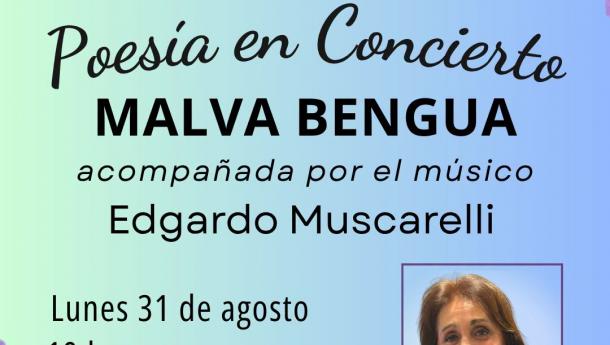 Poesía en concerto con Malva Bengua no Padroado da Cultura Galega de Montevideo.
