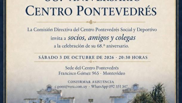 68 aniversario do Centro Pontevedrés de Montevideo.