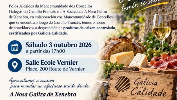 Degustación e presentación de produtos gastronómicos na Sociedade Nosa Galiza de Xenebra.