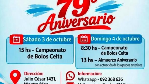 79 aniversario do Centro Galego Val Miñor de Montevideo.