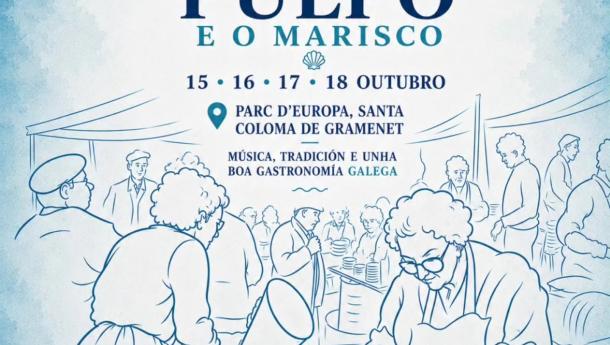 12ª Festival Cultural e Gastronómico do Polbo e o Marisco organizada por Airiños da Nosa Galicia.