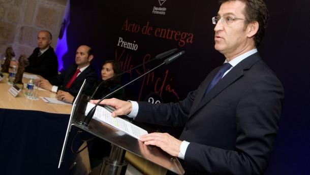 Feijóo: "Con Valle Inclán, Galicia galleguiza el mundo, y el mundo mundializa Ga