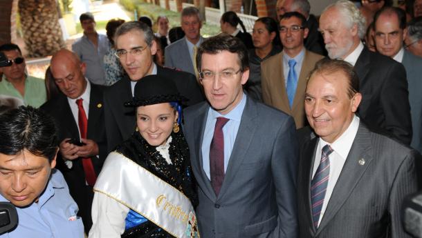 Feijóo salienta el papel de las comunidades gallegas como "embajadas comerciales de primer orden" para ayudar a las y a los emprendedores de la Galicia territorial en la búsqueda de nuevos mercados y de nuevos inversores e inversoras Feijóo salienta el papel de las comunidades gallegas como "embajadas comerciales