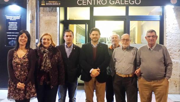 Miranda visita el Centro Galego de Burgos, y anuncia su intención de participar en la celebración de su XX aniversario Miranda visita el Centro Galego de Burgos, y anuncia su intención de participar en la celebración de su XX aniversario