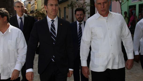 Feijóo constata el interés de las y los emprendedores por aprovechar los vínculos históricos entre Galicia y Cuba para acompañar al pueblo cubano en su voluntad manifiesta de desarrollo