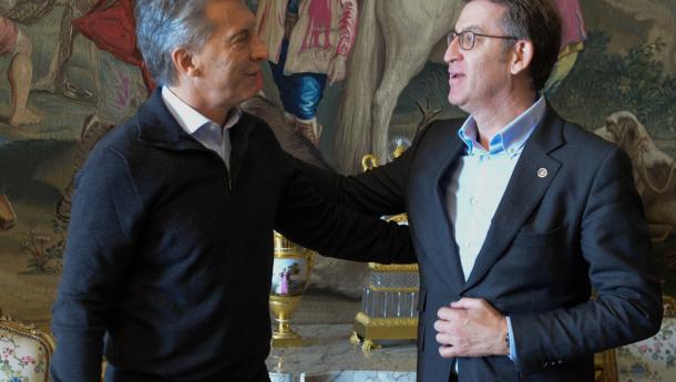 Macri y Feijóo abogan por aprovechar la nueva etapa de modernización iniciada por Argentina para fortalecer la relación de cooperación con Galicia Macri y Feijóo abogan por aprovechar la nueva etapa de modernización iniciada por Argentina para fortalecer la relación de cooperación con Galicia