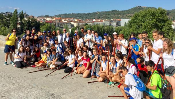 As e os participantes do programa ‘Conecta con Galicia’ percorren o primeiro tramo do Camiño de Santiago en Ourense As e os participantes do programa ‘Conecta con Galicia’ percorren o primeiro tramo do Camiño de Santiago en Ourense