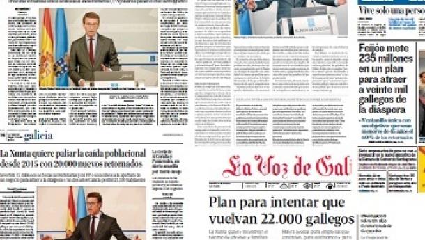 A Estratexia Retorna 2020 chega á portada dos medios galegos