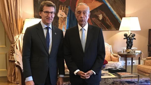 Feijóo e Rebelo de Sousa abordan a posibilidade dunha fronte común para que o avellentamento poboacional sexa unha prioridade en todo o ámbito europeo Feijóo e Rebelo de Sousa abordan a posibilidade dunha fronte común para que o avellentamento poboacional sexa unha prioridade en todo o ámbito europeo