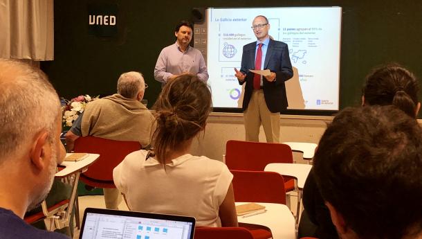 Miranda destaca en la UNED las estrategias de emigración y retorno como herramientas clave para incrementar el regreso de gallegos en edad laboral, que aumentaron en más de un 87 % desde 2009, hasta alcanzar las 3.867 personas Miranda destaca en la UNED las estrategias de emigración y retorno como herramientas clave para incrementar el regreso de gallegos en edad laboral, que aumentaron en más de un 87 % desde 2009, hasta alcanzar las 3.867 personas
