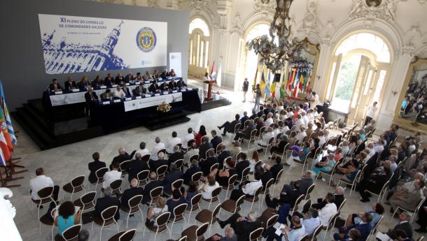 Foto de arquivo do XI Pleno do Consello de Comunidades Galegas, celebrado no Palacio do antigo Centro Galego da capital cubana