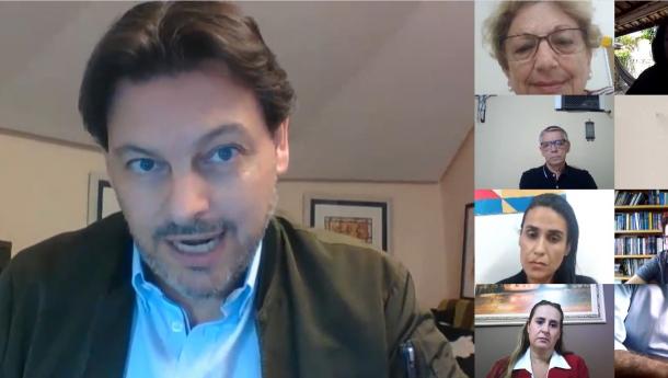Miranda achégase por medio dunha videoconferencia á situación da colectividade galega no Brasil durante a crise do coronavirus