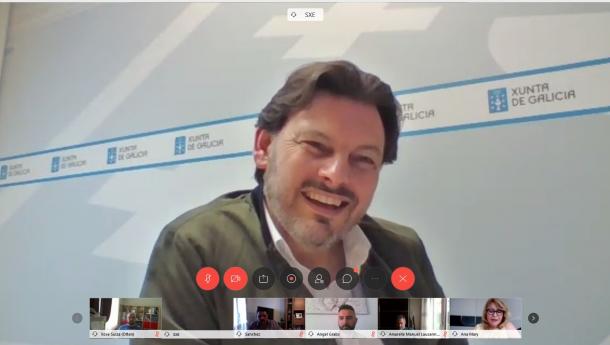 Miranda concluye con las y los gallegos de Suiza la ronda de contactos permanentes con la colectividad de Europa, que comienza a retomar su actividad con seguridad