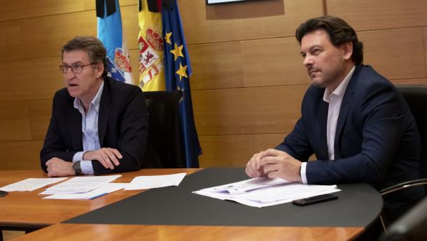 Feijóo preside una reunión telemática con la Comisión Delegada del Consello de Comunidades Galegas para seguir la evolución de la pandemia en los países con más población gallega