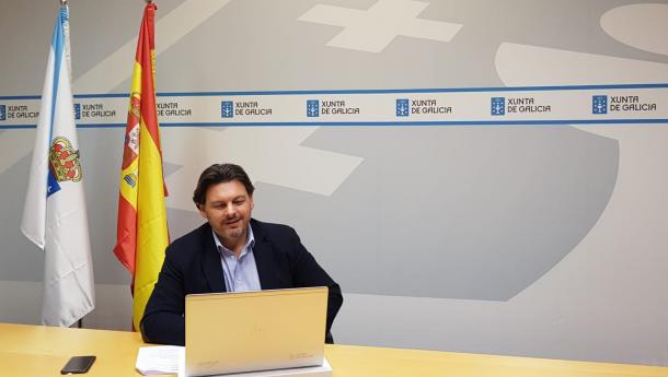 Miranda mantiene una videoconferencia con los gallegos y gallegas de Alemania para planificar el próximo año con una de las colectividades más numerosas de Europa