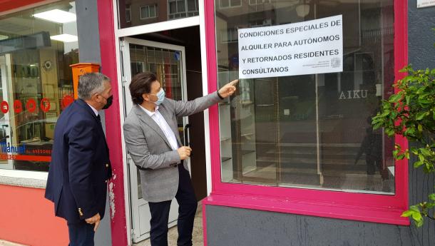 Rodríguez Miranda visita la Asociación de Empresarios de Milladoiro que pone a disposición de las y los emprendedores gallegos retornados tres locales listos para iniciar nuevos proyectos