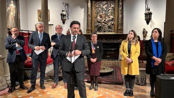Rodríguez Miranda y Anxo M. Lorenzo asisten a la inauguración de la exposición “Materiales Seoane. Entre Galicia y Argentina” en el Museo de Arte Español Enrique Larreta de Buenos Aires