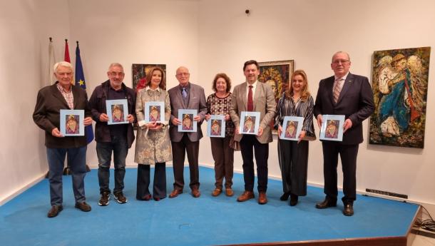 Miranda asiste a la inauguración en la Casa de Galicia en Madrid de la exposición ‘Morriña de Estrellas’, de Lola Doporto